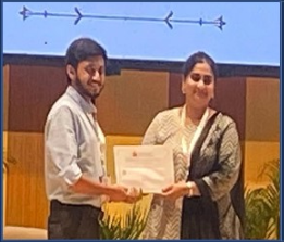 Congratulations Mr. Soumya Kundu for the First Prize in oral presentation at HySci2024, IIT Hyderabad